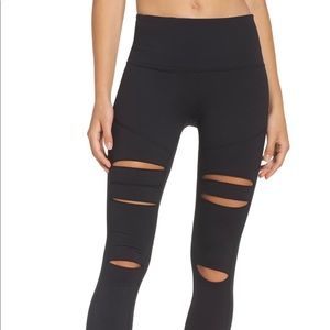 New! Zella ripped high-waisted leggings